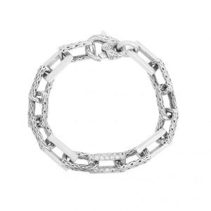 Sterling Silver Woven Chain Bracelet By Phillip Gavriel